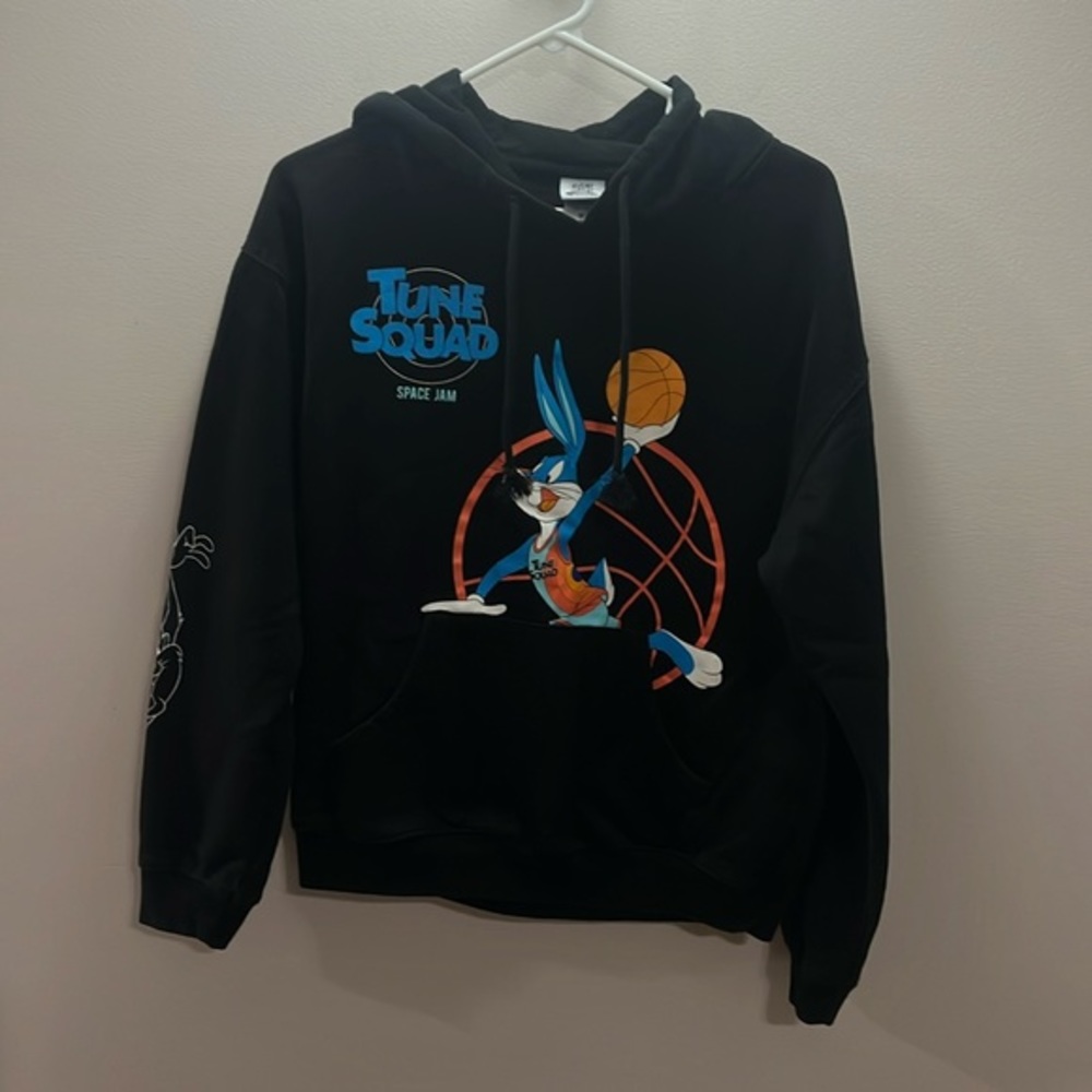Space Jams / Looney Toons black hoodie size Medium. Mens, women, kids
